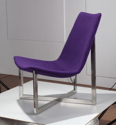 Purple Upholstered Back Dining Chairs Average Thickness With Smooth Surface