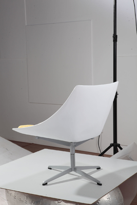 Modern Swivel Aluminium Base Nordic Space Lounge Chair Customized Color