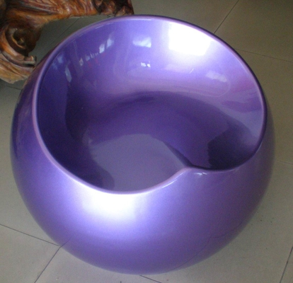 Children Apple Shape Fiberglass Shell Chair / Plastic Ball Stool Chair