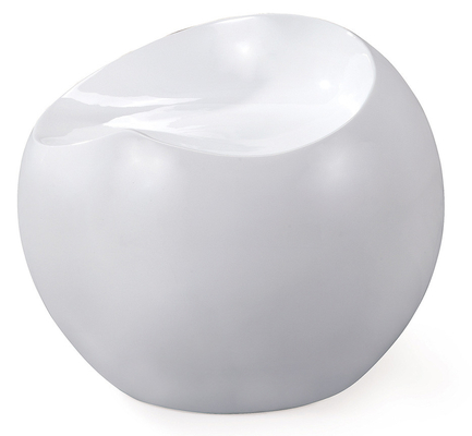 Children Apple Shape Fiberglass Shell Chair / Plastic Ball Stool Chair